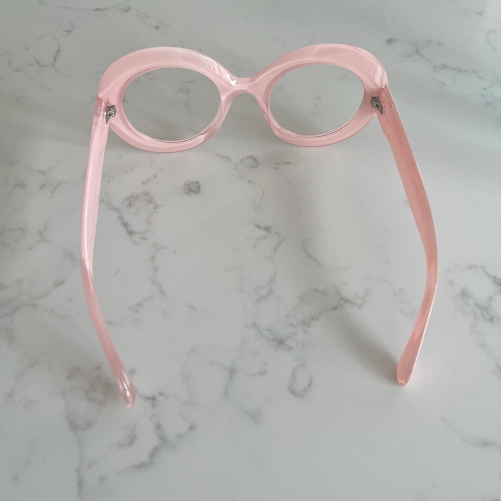 Ladies Clear Round Lens Funky Cool Retro Style Fashion Glasses Nerd - Picture 4 of 6